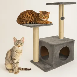 Albero per gatti CAT TREE 710 mm / Grigio