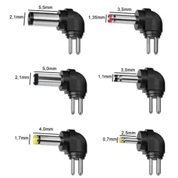 Alimentatore universale con 6 connettori da 3-12 V + USB / Nero