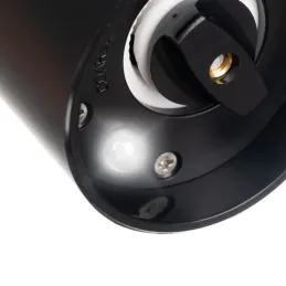 Set di 2 macinini elettrici in ceramica per sale e pepe / Nero opaco