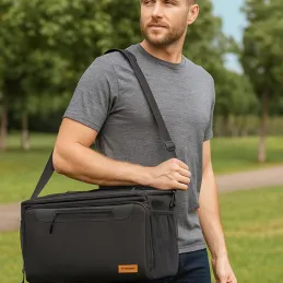 Borsa termica portapranzo XXL 30L / Nera