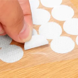 250 pezzi di chiusure a strappo autoadesive da 18 mm / Bianco