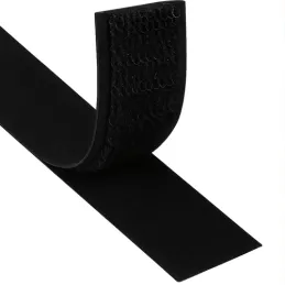 Nastro autoadesivo con cerniera 25 mm / Nero