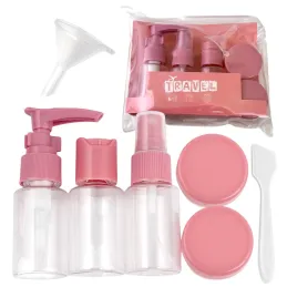 Set da viaggio di contenitori e flaconi per cosmetici HOLIDAY / Rosa