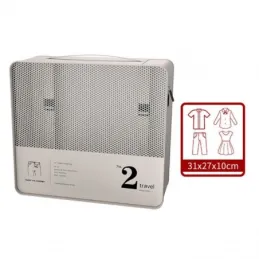 Set da viaggio 7 pezzi per abbigliamento e cosmetici TRAVEL LUX / Nero