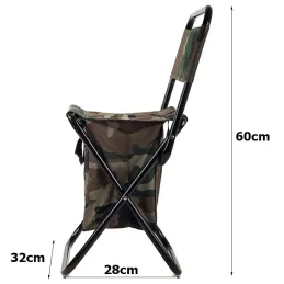 Sedia pieghevole con borsa per la pesca e il campeggio FISHING MINI
