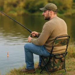 Sedia pieghevole con borsa per la pesca e il campeggio FISHING MINI