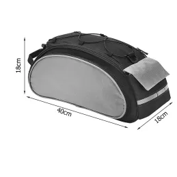 Borsa da bicicletta impermeabile XXL TRIP / Nera
