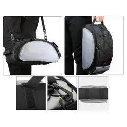 Borsa da bicicletta impermeabile XXL TRIP / Nera