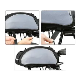 Borsa da bicicletta impermeabile XXL TRIP / Nera