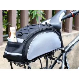 Borsa da bicicletta impermeabile XXL TRIP / Nera