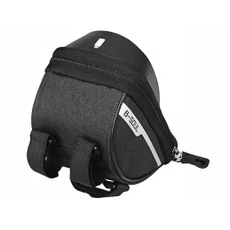 Borsa da telaio per bicicletta con custodia per telefono SOUL / Nera