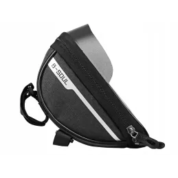 Borsa da telaio per bicicletta con custodia per telefono SOUL / Nera