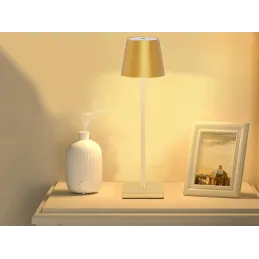 Lampada da tavolo decorativa con accensione touch e dimmer ZEUS / Dorata