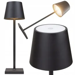 Lampada da tavolo decorativa con accensione e dimmer touch ZEUS / Nera