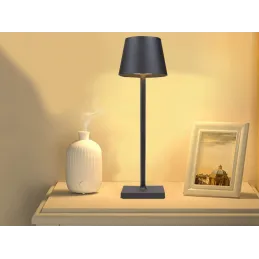 Lampada da tavolo decorativa con accensione e dimmer touch ZEUS / Nera