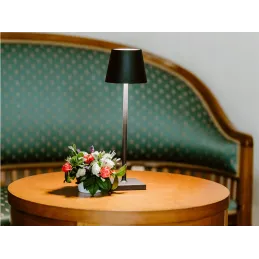 Lampada da tavolo decorativa con accensione e dimmer touch ZEUS / Nera