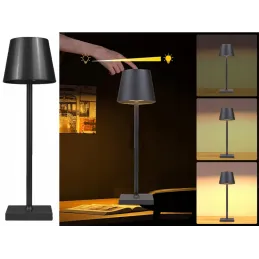 Lampada da tavolo decorativa con accensione e dimmer touch ZEUS / Nera