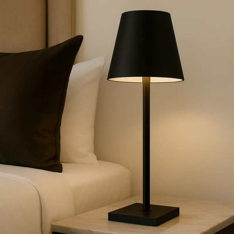 Lampada da tavolo decorativa con accensione e dimmer touch ZEUS / Nera