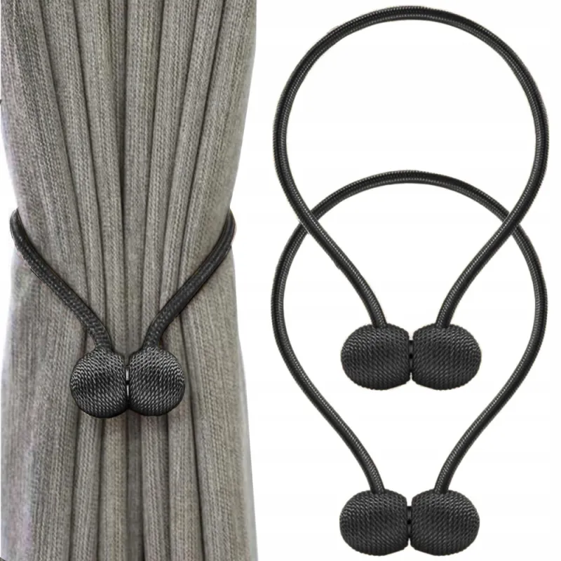 Set da 2 pezzi - Fermatende magnetici decorativi PINS / Nero