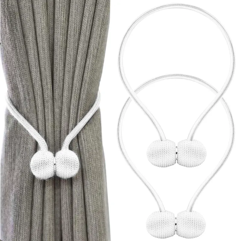 Set da 2 pezzi - Fermatende magnetici decorativi PINS / Bianco