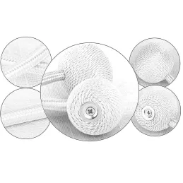 Set da 2 pezzi - Fermatende magnetici decorativi PINS / Bianco