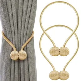 Set da 2 pezzi - Fermatende magnetici decorativi per tende PINS / Oro