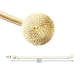 Set da 2 pezzi - Fermatende magnetici decorativi per tende PINS / Oro