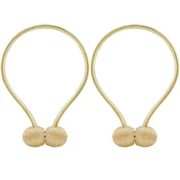 Set da 2 pezzi - Fermatende magnetici decorativi per tende PINS / Oro