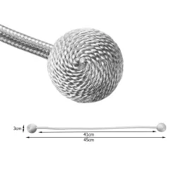 Set da 2 pezzi - Fermatende magnetiche decorative per tende PINS / Argento