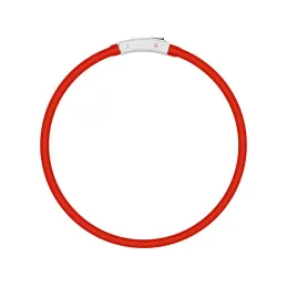Collare luminoso LED regolabile GLORY / Rosso