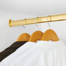Asta appendiabiti ovale per guardaroba / Oro