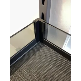 Cestello estraibile con sponde in vetro GENESIS con chiusura ammortizzata / Antracite