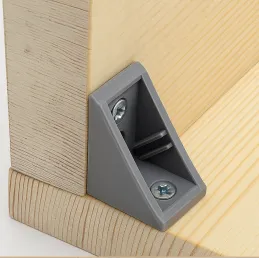 Angolare di giunzione in PVC grande / Grigio
