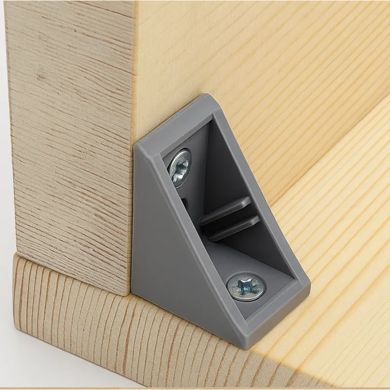 Angolare di giunzione in PVC grande / Grigio