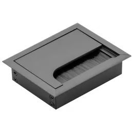 Passacavo per cavi MERIDA 100 x 80 mm / Nero