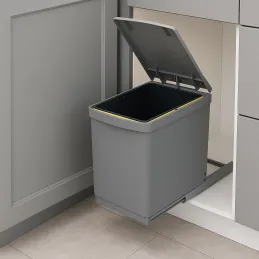 Cestino estraibile 300 mm – 1×16 L / Grigio