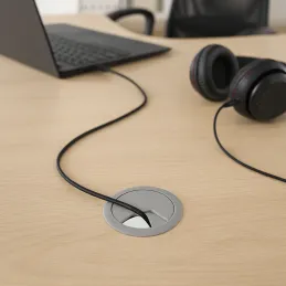 Passacavo in PVC 60 mm / Grigio