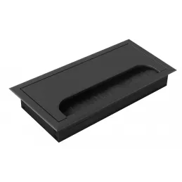 Passacavi MERIDA 160 x 80 mm / Nero