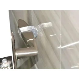 Paracolpi in plastica per maniglia / Trasparente