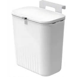 Cestino per rifiuti ASTRO da fissare all’anta, 9 l / Bianco