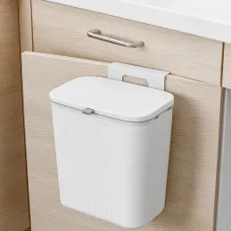 Cestino per rifiuti ASTRO da fissare all’anta, 9 l / Bianco