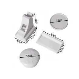 Serratura magnetica di sicurezza - 10 pezzi MAGNETICO / Bianca