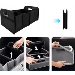 Organizer per oggetti e spesa da bagagliaio auto CAR XXL / Nero