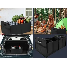 Organizer per oggetti e spesa da bagagliaio auto CAR XXL / Nero