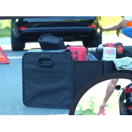 Organizer per oggetti e spesa da bagagliaio auto CAR XXL / Nero