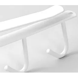 Appendino metallico sottopensile con 6 ganci DRAFT / Bianco opaco