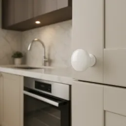Pomello CIRCLE / Bianco lucido