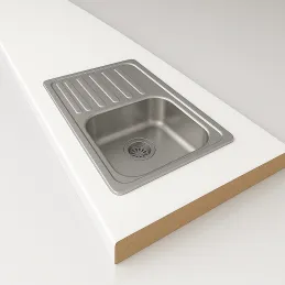 Piano di lavoro PFLEIDERER Bianco cristallo LUCIDO / U11026 HS