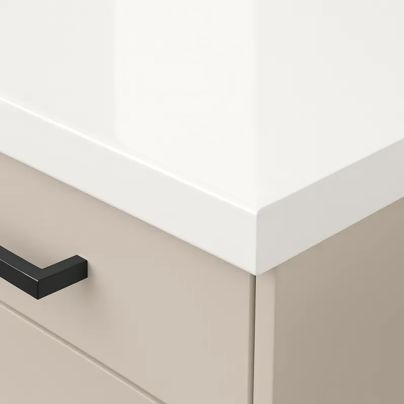 Piano di lavoro PFLEIDERER Bianco cristallo LUCIDO / U11026 HS