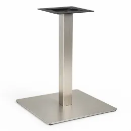 Tavolo da pranzo MOX RONDO / Acciaio inox - Bianco lucido